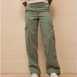 American Eagle mid rise baggy wide leg cargo trouser